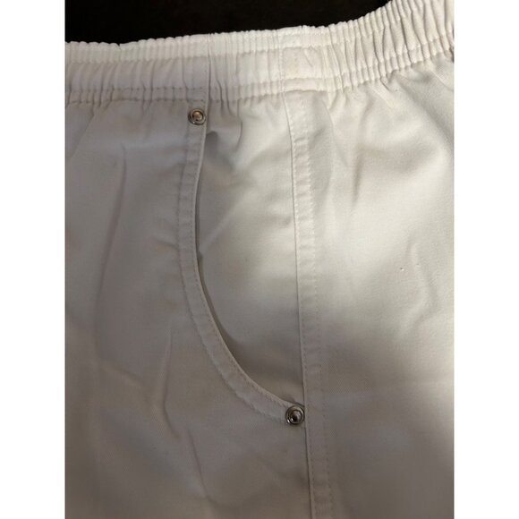 Studio Works Petite White Elastic Waist Cargo Pants Sz 4P - Picture 4 of 7